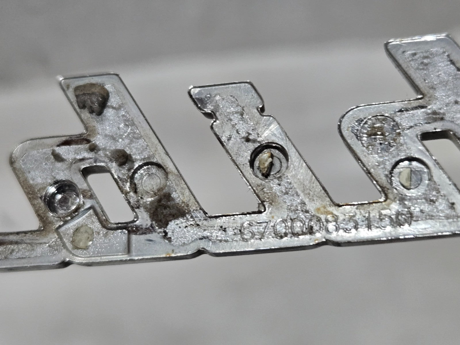 2014-2017 Maserati Ghibli Q4 Rear Lid Badge Emblem Chrome OEM 6700083150 GENUINE