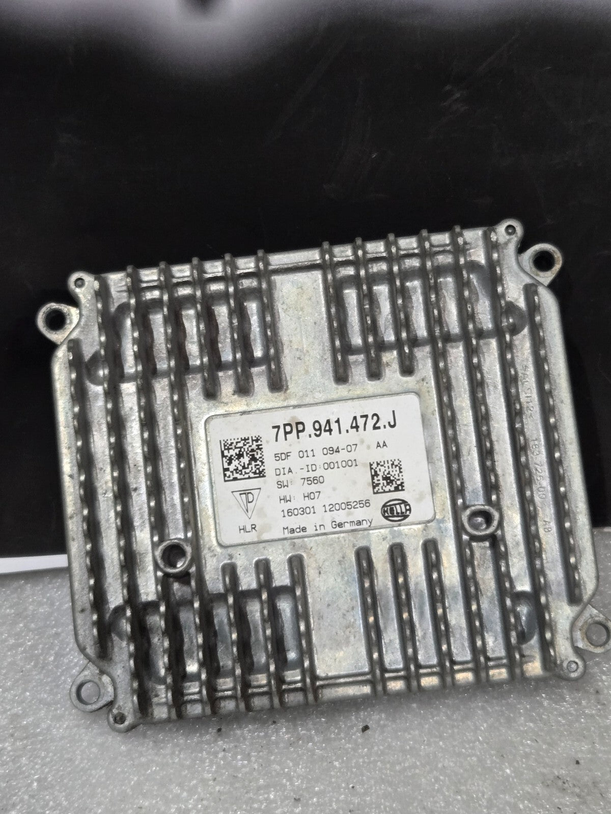 2016-18 AUDI A6 A7 LED HEADLAMP XENON BALLAST CONTROL MODULE PART 7PP941472J OEM