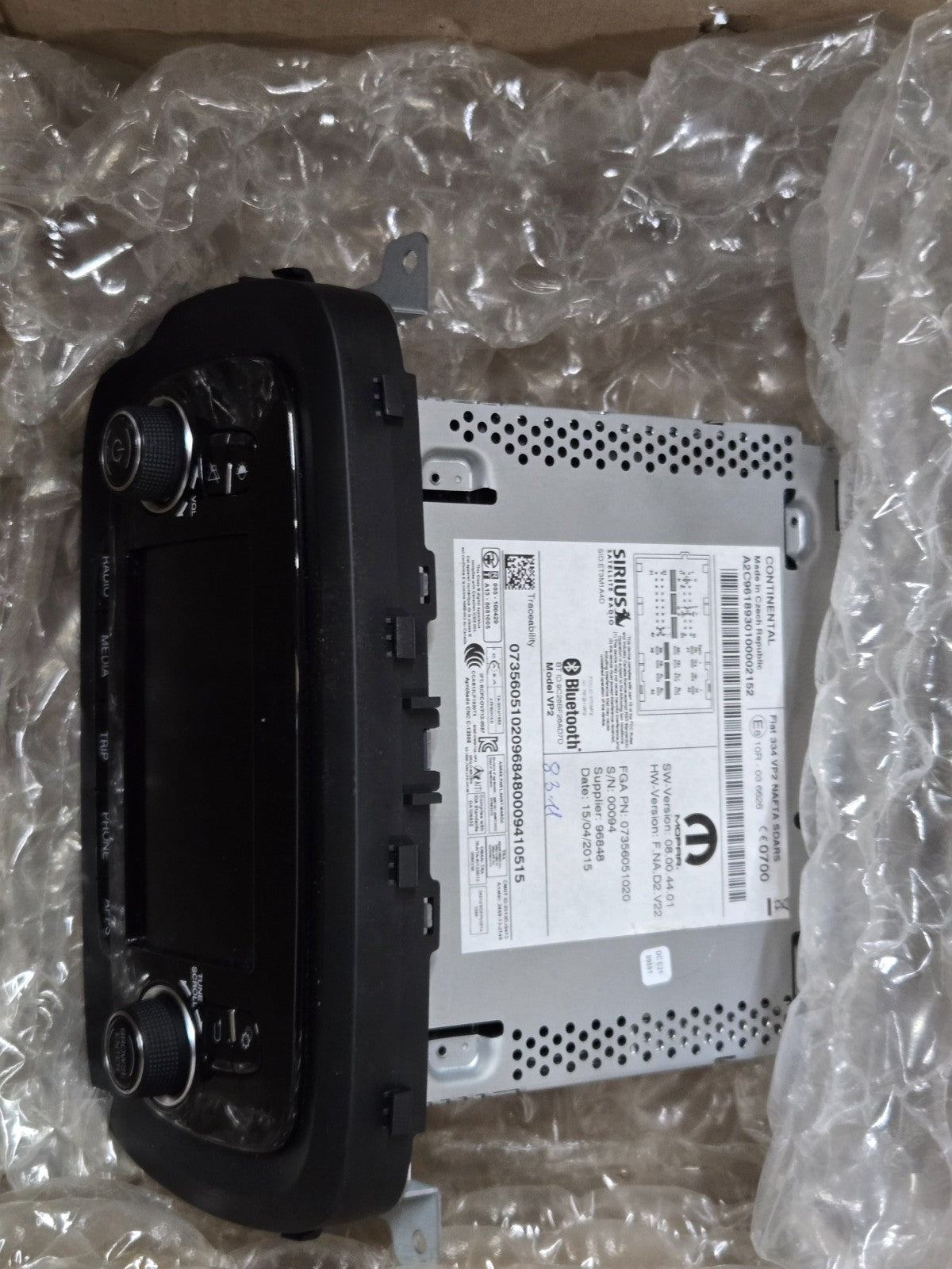 Genuine Mopar Radio Multi Media 2016-2018 Fiat OEM 6RT61LXHAA 0735672360