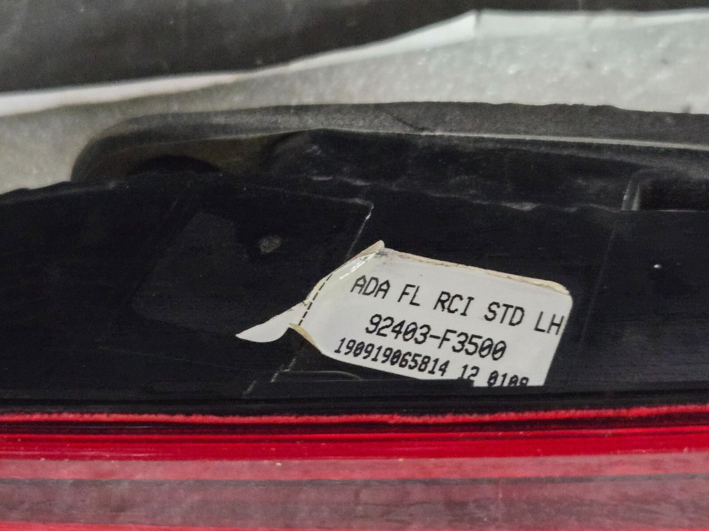2019 2020 Hyundai Elantra Driver Left LH  Inner Lid Tail Light OEM 92403-F3500