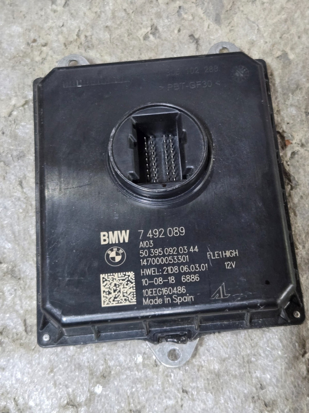 2014-2018 BMW I8 CONTROL MODULE XENON HEADLIGHT FRONT I3 6311 7492089 OEM