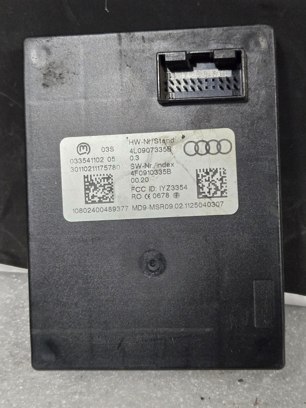 2007 - 2015 Audi Q7 Theft Locking Keyless Entry Control Module - 4L0907335B OEM
