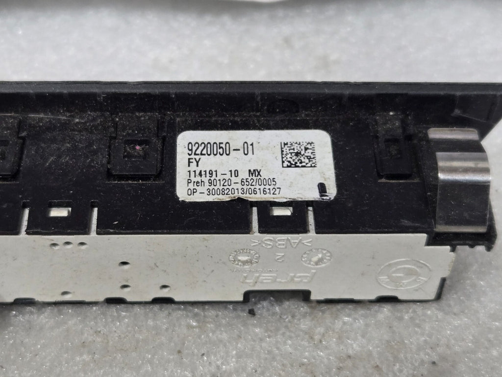 2012-2019 BMW 640I HEADS UP DISPLAY HUD CONTROL SWITCH PANEL BLACK 9220050 OEM