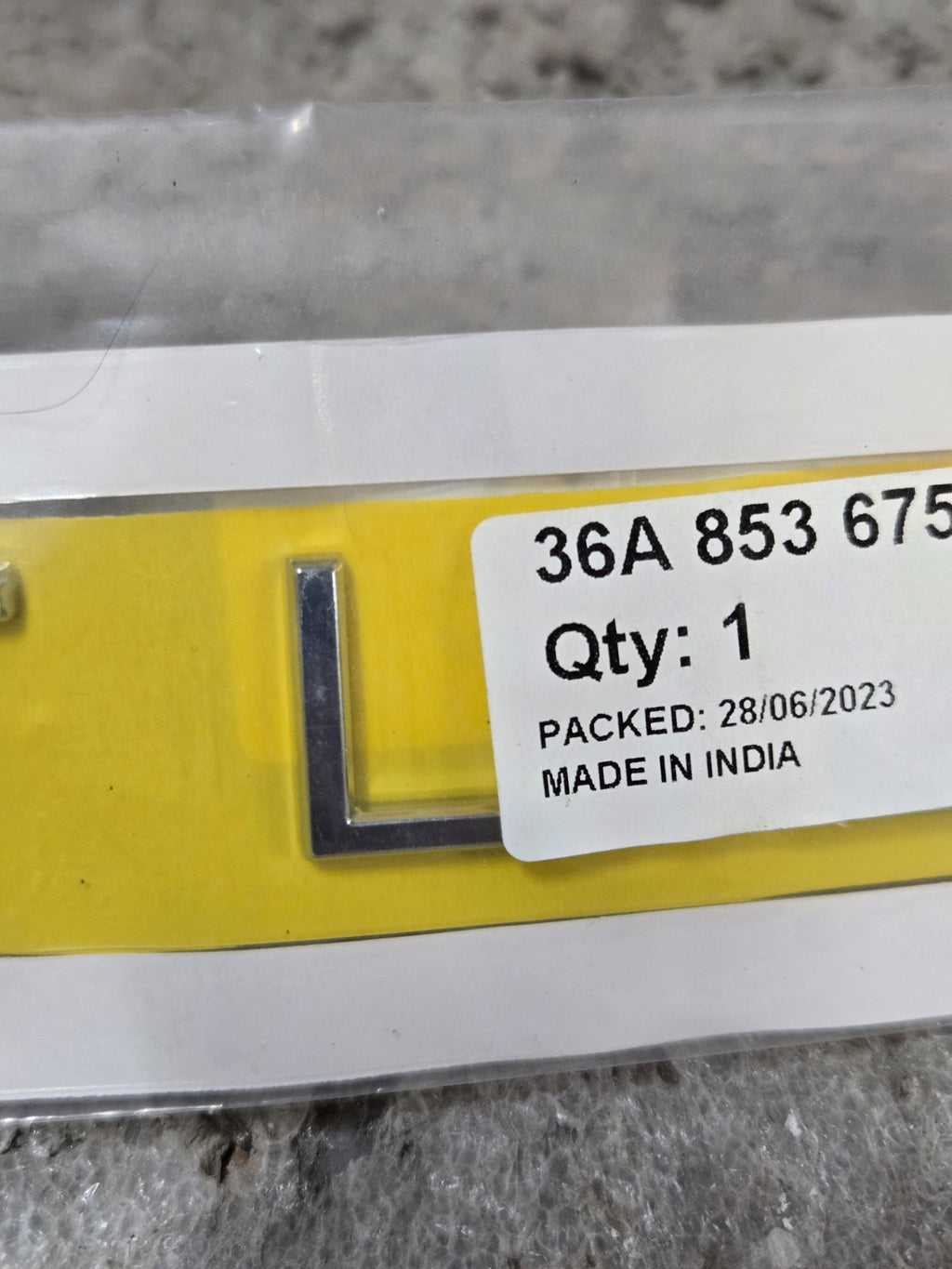 Bentley Lettering NEW OEM 36A853675 Emblem