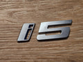 BMW 5 Series i5 Badge / Emblem REAR Genuine OEM USED