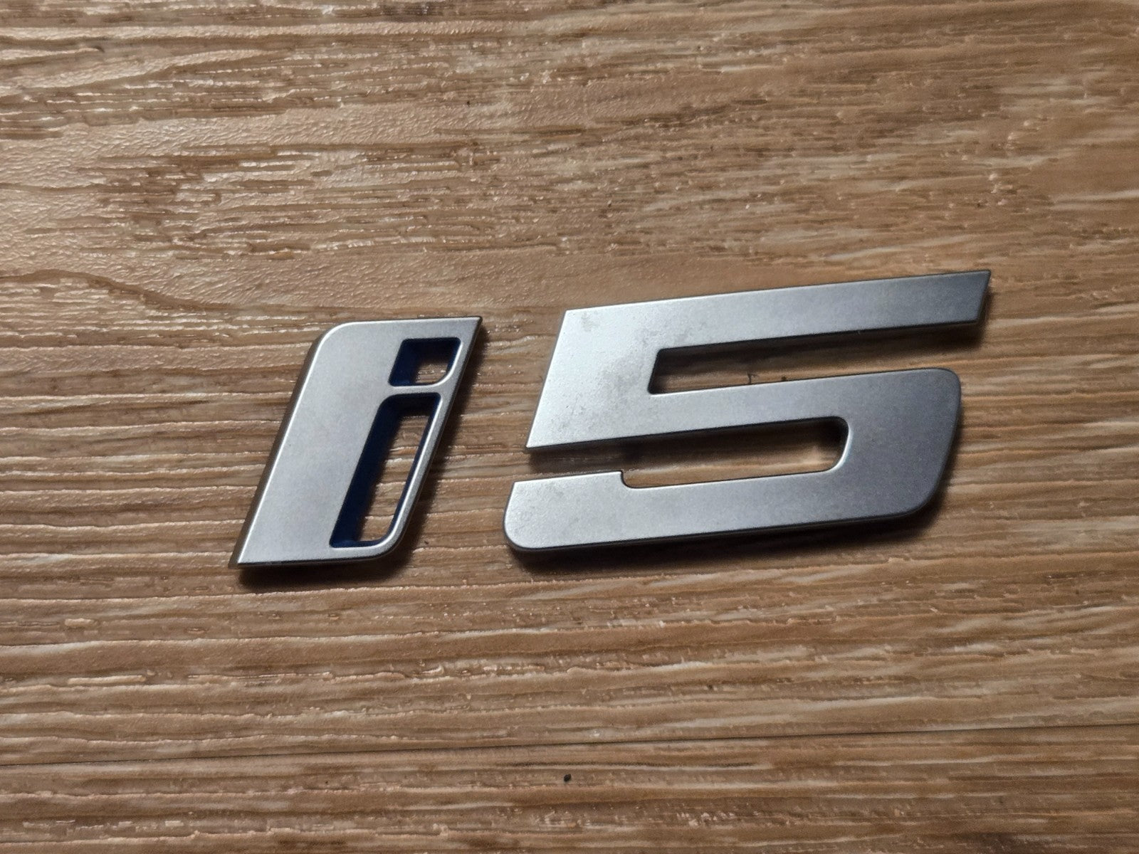BMW 5 Series i5 Badge / Emblem REAR Genuine OEM USED