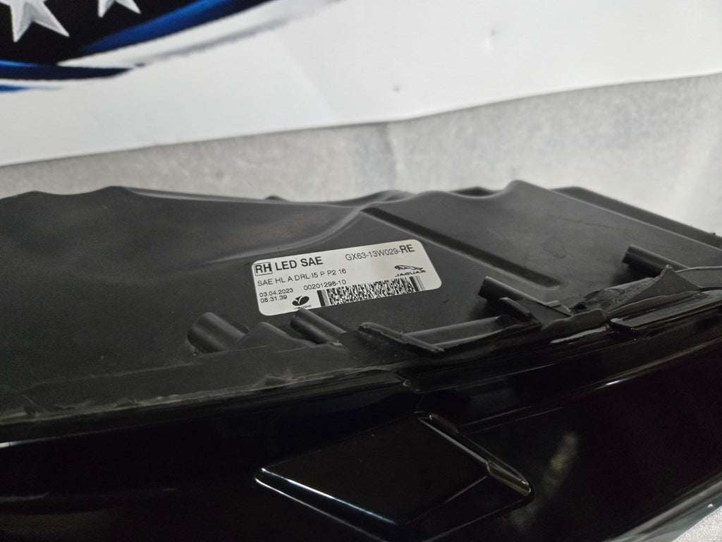 2016-2020 Jaguar XF F-Pace RH Passenger Full LED Headlight OEM GX63-13W029-RE